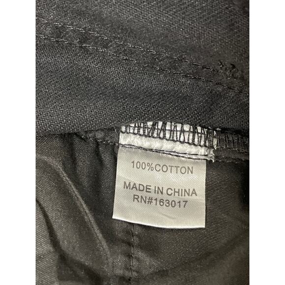 Princess Polly Women's Raw Hem Distress High Waist Punk Western Jeans Black 6 - Picture 6 of 12